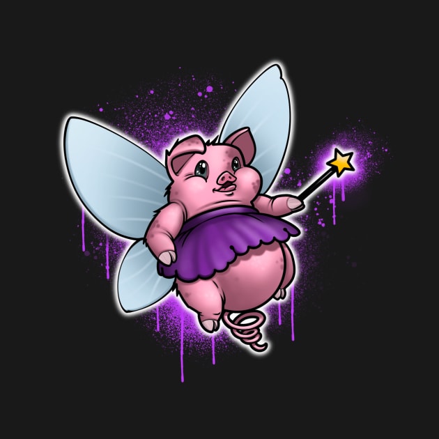 Pigs fly when Magic is in the air by mellobunni