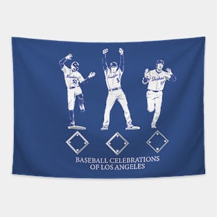 Baseball Celebrations of Los Angeles Tapestry