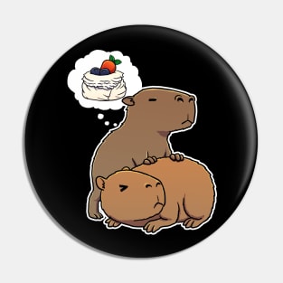 Capybara hungry for Pavlova Pin