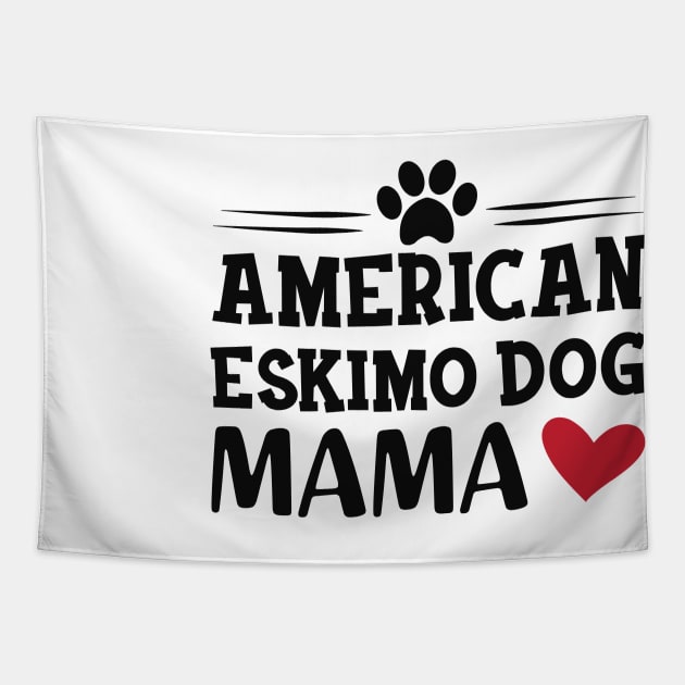 American Eskimo dog mama Tapestry by KC Happy Shop
