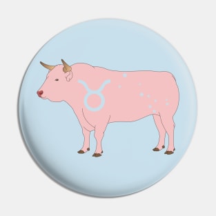 Taurus (Baby Pink) Pin