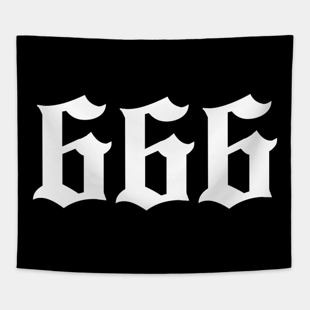 666, Number of the Beast Satanic Design - 666 - Tapestry | TeePublic