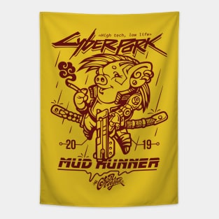 Cyberpork 2019: Mud Runner. Monochrome Tapestry