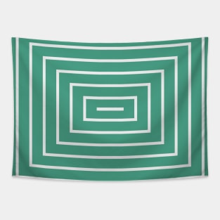 Turquoise Rectangle Tapestry