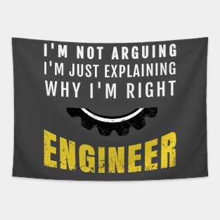 Engineer I'm Not Arguing - Funny Engineering Tapestry