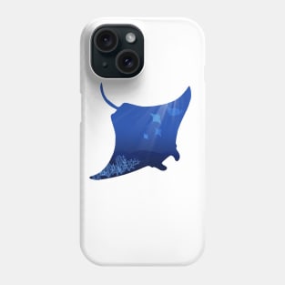 Manta Ray Silhouette Phone Case