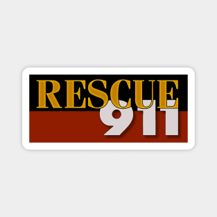 Retro Rescue 911 Logo Magnet