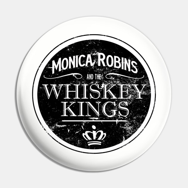 Whiskey Kings Distressed Logo Pin by WhiskeyWear