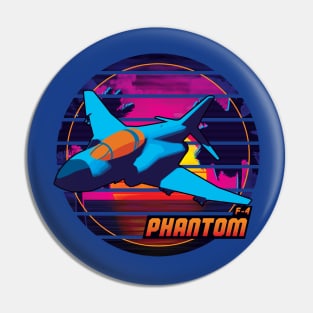 Neon Retro F-4 Phantom Pin