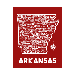 Arkansas Map T-Shirt