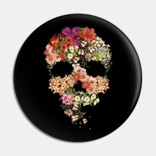 Skull Floral Decay Pin