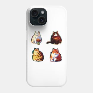 Painted Fat Cats Phone Case