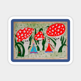 Dance of the Mushroom Fairies Magnet