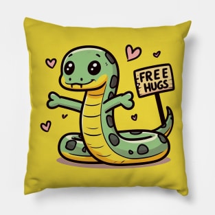 Snakes Offers Free Hugs Pillow