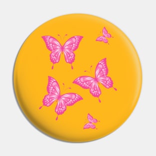 Pink butterfly Pin