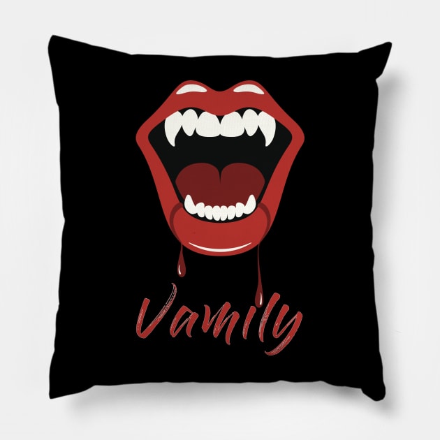 Welcome to the Vamily Pillow by highcouncil@gehennagaming.com