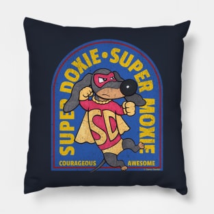 Cute Funny Super Doxie Super Moxie Pillow