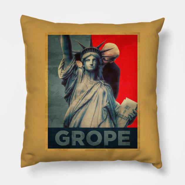 BIDEN IS HEREOS USA Pillow by bebekbobok