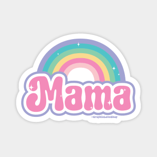 Mama 90s Pop Rainbow © GraphicLoveShop Magnet