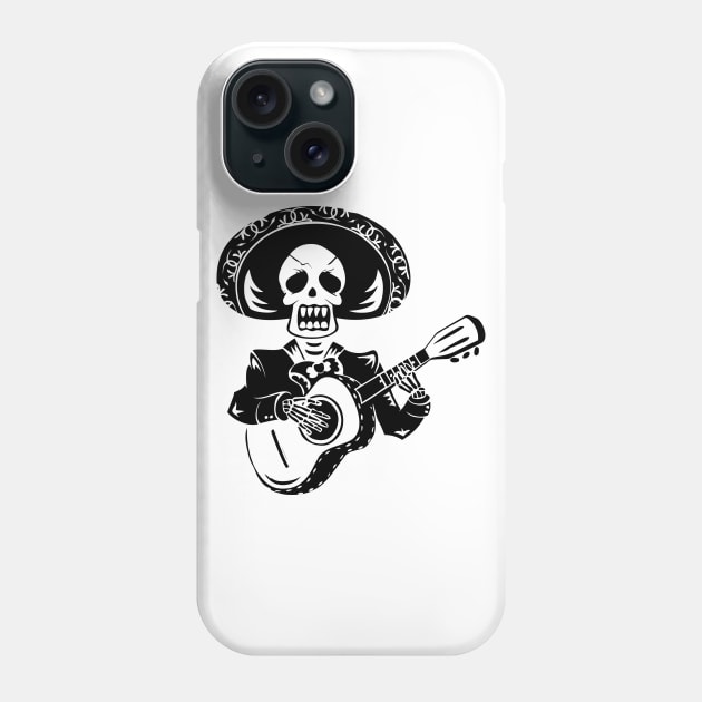 Day Of The Dead Skeleton Phone Case by skycloudpics