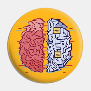 Machine human brain Pin