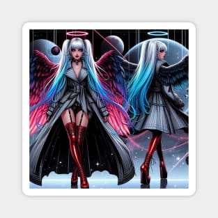 Goth Angel Girl Magnet