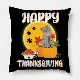 Greatdane Seeing Turkey Dish Happy Halloween Thanksgiving Merry Christmas Day Pillow