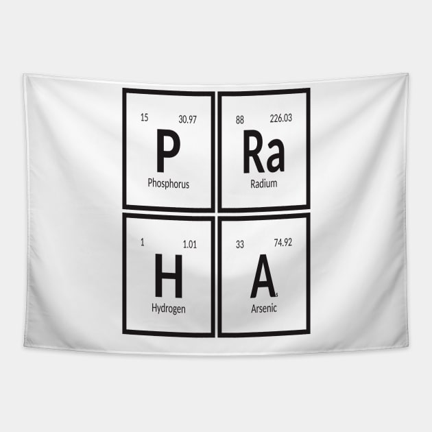 Praha City | Periodic Table of Elements Tapestry by Maozva-DSGN