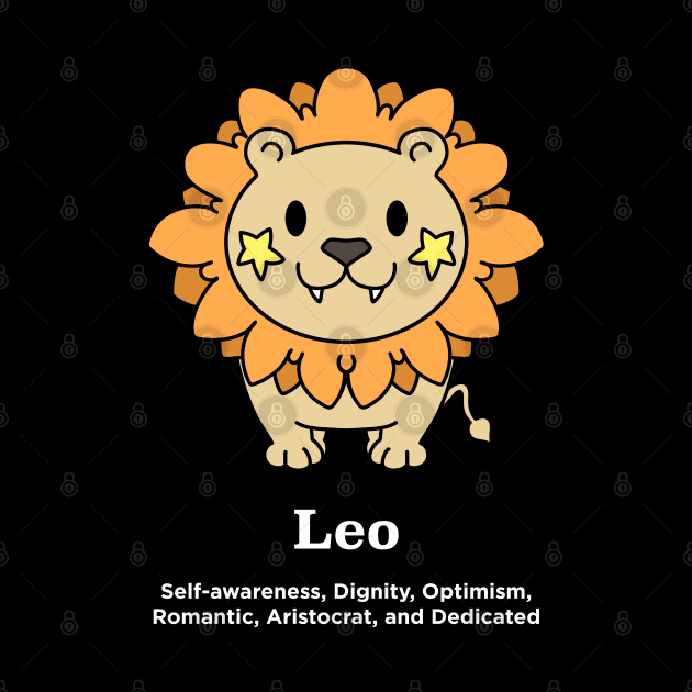 Leo Horoscope Anime Zodiac Sign July August Birthday by TheBeardComic