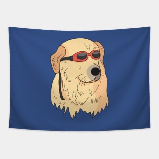 Swim goggles dog Tapestry