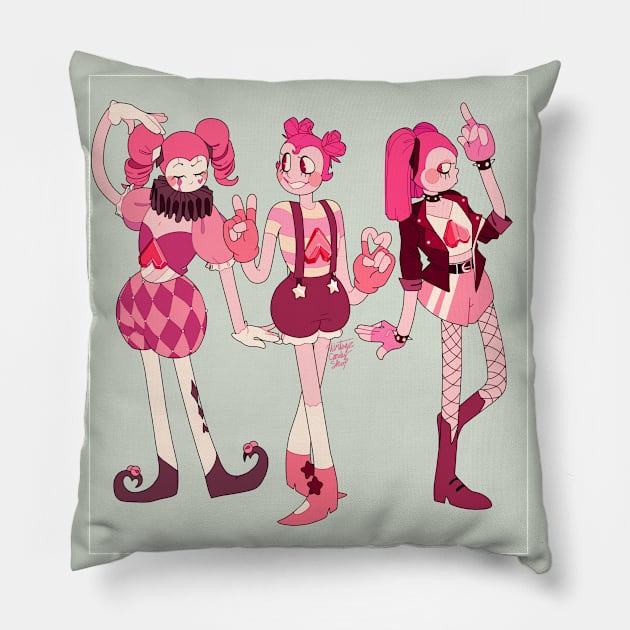 Spinel Spinel Spinel... Pillow by VintageCandyShop