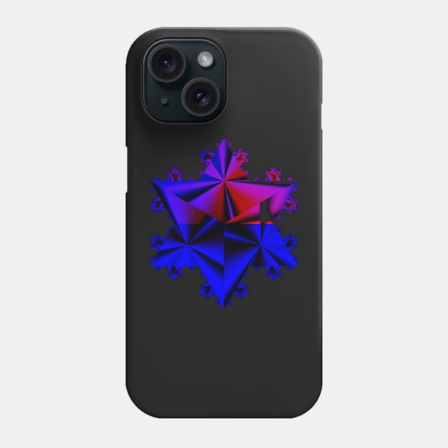 Koch Curve V Phone Case by rupertrussell