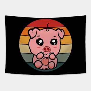 Cute Pig Tapestry