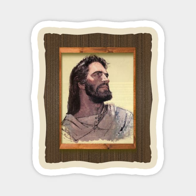 JESUS CHRIST by RICHARD HOOK FRAMED Magnet by SHOW YOUR LOVE