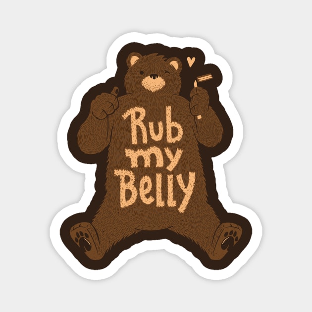 Rub My Belly Magnet by Tobe_Fonseca