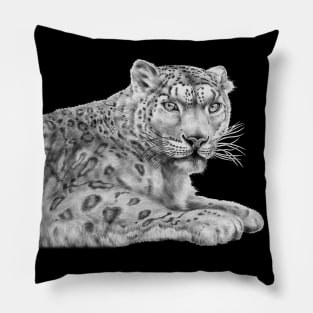 Snow Leopard Pillow