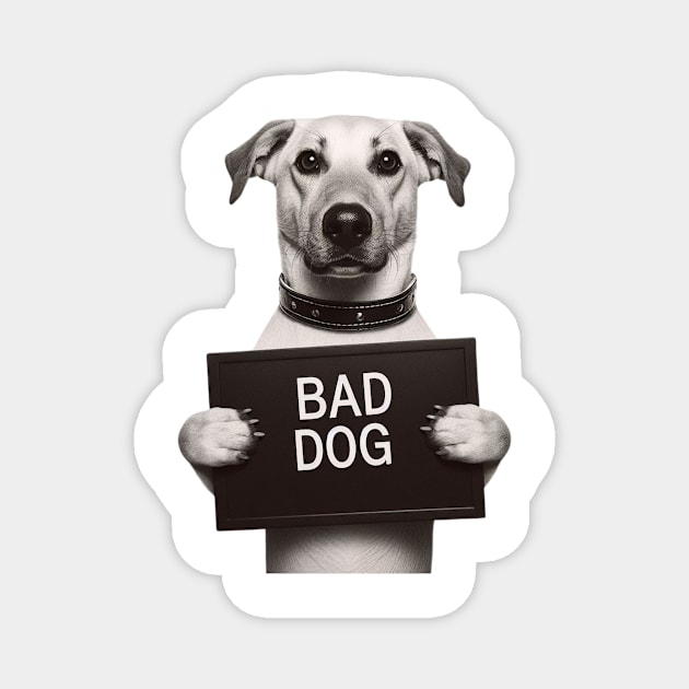 Bad Dog Mugshot Magnet by Shawn's Domain