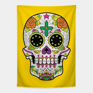 Cross Calavera Tapestry