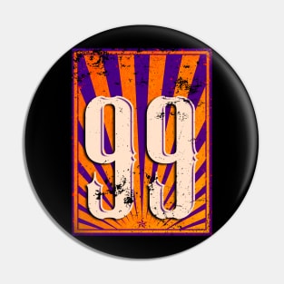 99 Retro Logo Style Pin