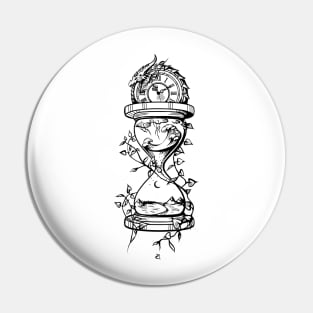 Time / hourglass Pin