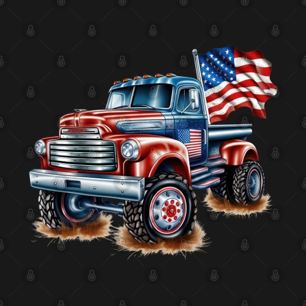 4th Of July Ford Truck by Kingdom Arts and Designs