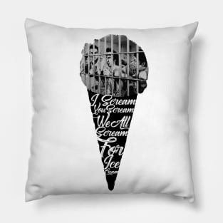 I Scream Ice Cream Down by Law Tribute Pillow