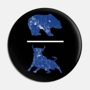 Bear Bull Pin