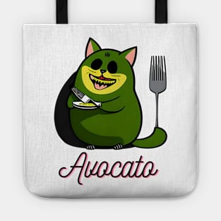 Crazzy Avocato Cat Avocado Vegan And Cat Lover Kitten Tote