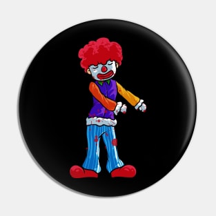 Dabbing  Flossing Clown Scary Trick-or-Treat Kids Pin