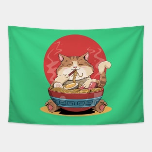 Ramen Cat Tapestry