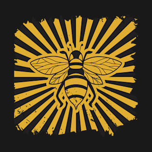 Bee retro vintage honey bee insect gift beekeeping T-Shirt