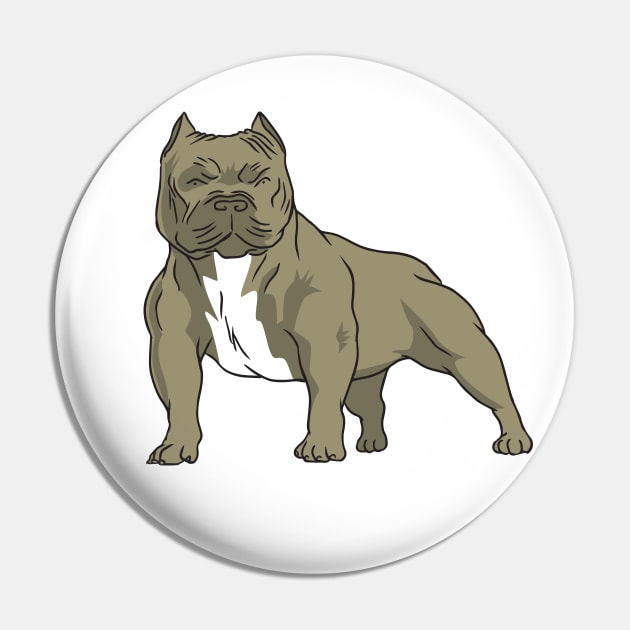 pitbull Pin by gustoprints