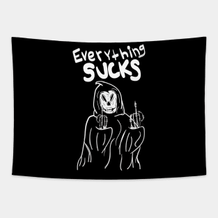 Everything sucks - Grimm - Graphic tee Tapestry
