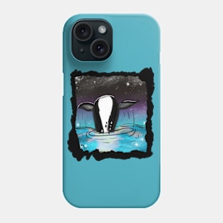 Whale and stars Phone Case